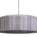 Sunpan Kore Chandelier Small / Large - Nickel / Smoke Grey