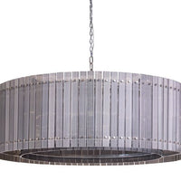 Sunpan Kore Chandelier Small / Large - Nickel / Smoke Grey