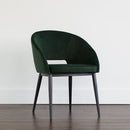 Sunpan Thatcher Dining Armchair Black - Antique Grey/Deep Green Sky/Gold Sky, Champagne Gold - Onyx/Snow