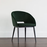 Sunpan Thatcher Dining Armchair Black - Antique Grey/Deep Green Sky/Gold Sky, Champagne Gold - Onyx/Snow