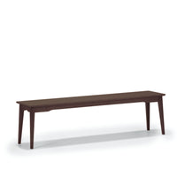 Greenington Currant Long Bench, Caramelized / Black Walnut