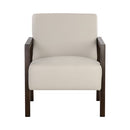 Sunpan Neymar Lounge Chair - Linea Light Grey Leather