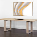 Sunpan Thanus Dining Table 94.5'' Brown Oak / Light Oak