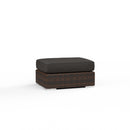 Sunset West Montecito Wicker Ottoman with Cushion
