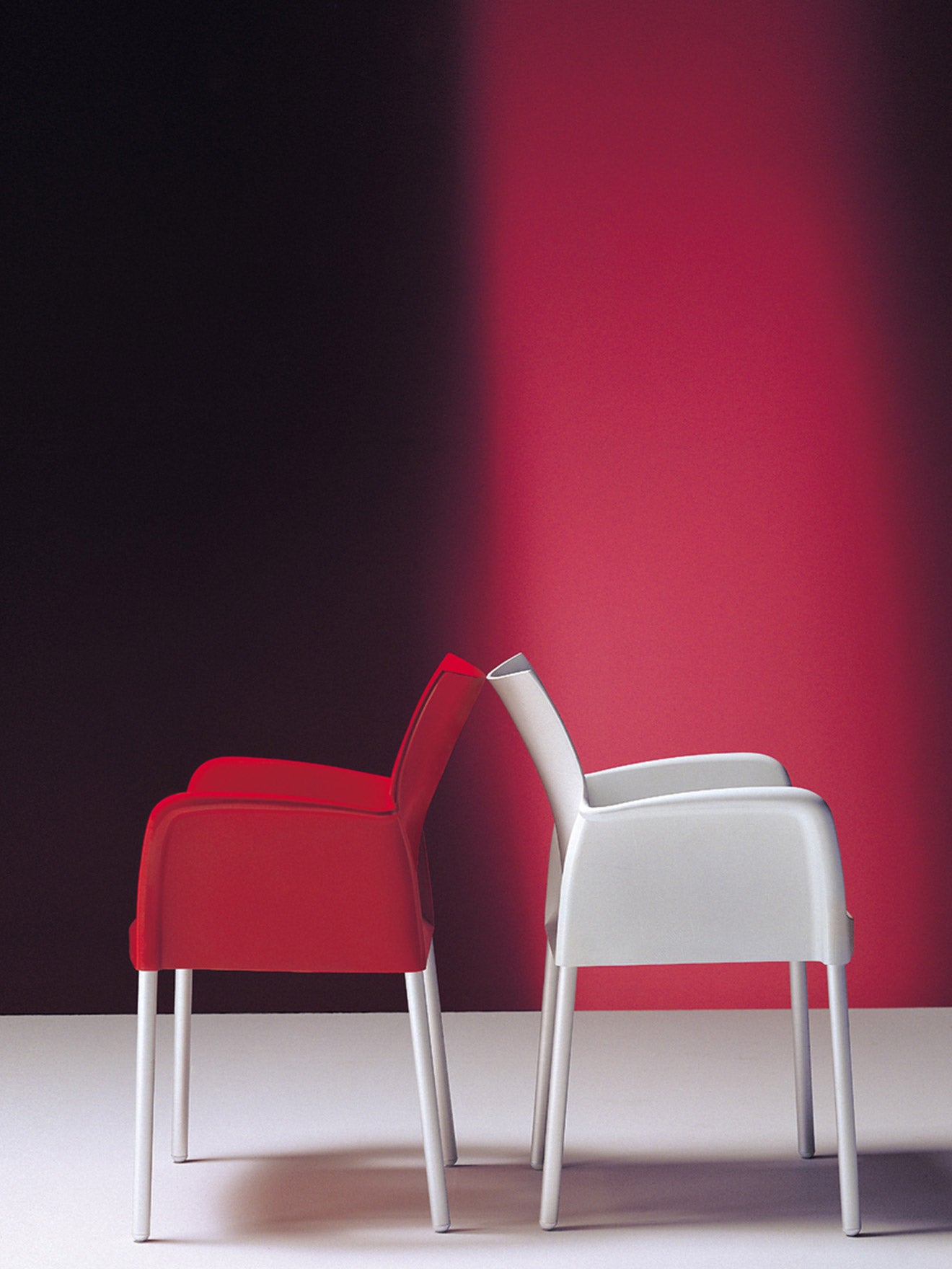 Florida Seating Polypropylene Shell With Aluminum Legs Side Chair - ICE-A