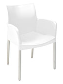 Florida Seating Polypropylene Shell With Aluminum Legs Side Chair - ICE-A