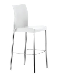 Florida Seating Polypropylene Shell And Aluminum Legs Barstool - ICE-B