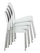 Florida Seating Polypropylene Shell With Aluminum Legs Side Chair - WIC-10