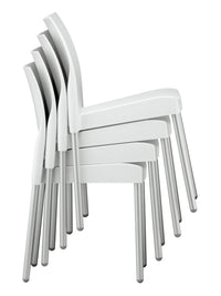 Florida Seating Polypropylene Shell With Aluminum Legs Side Chair - WIC-10