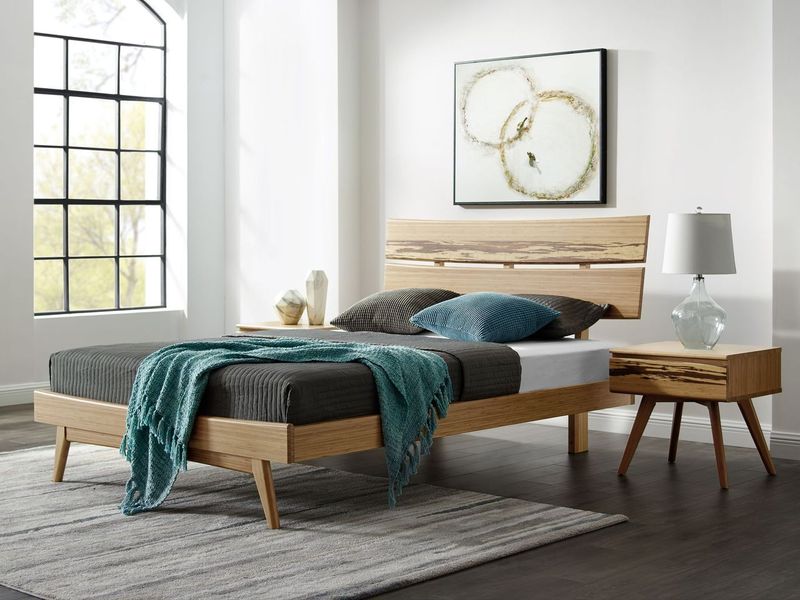 Greenington Azara Queen Platform Bed, Caramelized / Sable
