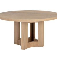 Sunpan Elma Dining Table 60'' in Ash Grey / Natural