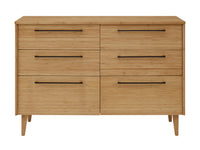 Greenington Sienna Six Drawer Double Dresser, Caramelized