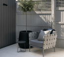 Cane-Line Conic Lounge Chair Incl. Light Grey AirTouch Cushion Set
