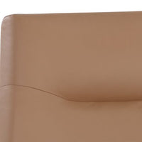 Sunpan Karson Swivel Lounge Chair in Alpine Grey / Linea Wood Leather