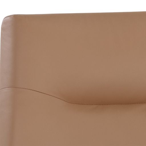 Sunpan Karson Swivel Lounge Chair in Alpine Grey / Linea Wood Leather