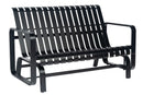 Woodard Colfax Love Seat Glider