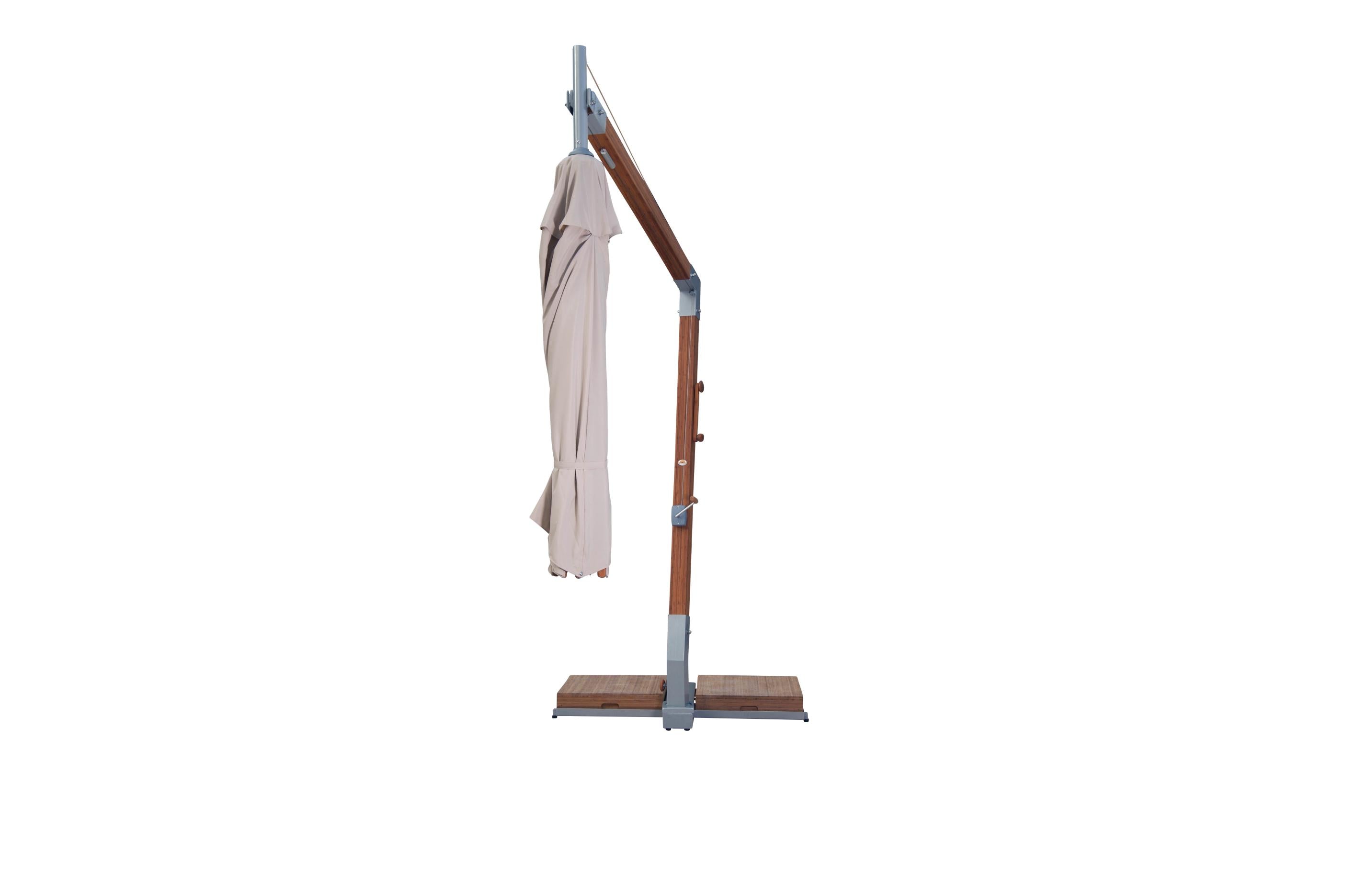 Bambrella Levante 3.5m Round Side Wind Bamboo Umbrella