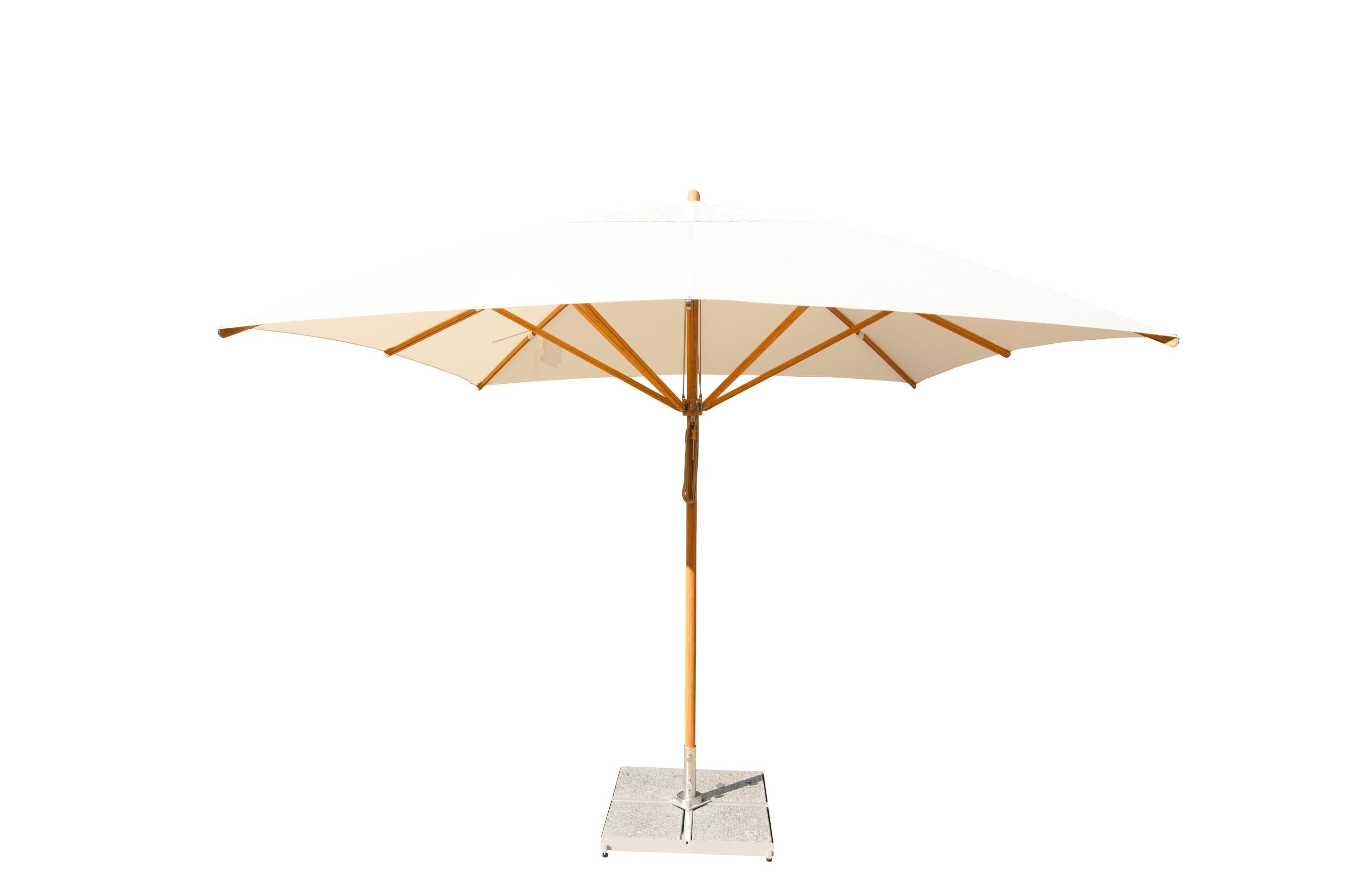 Bambrella Levante 3.4m Square Bamboo Umbrella