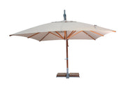Bambrella Levante 3.0m Square Side Wind Bamboo Cantilever Umbrella