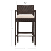 DecoScape Zen Bar Arm Chair- California Sand