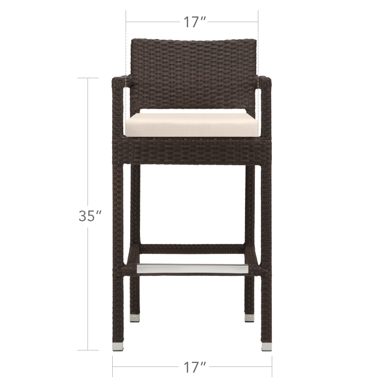 DecoScape Zen Bar Arm Chair- California Sand
