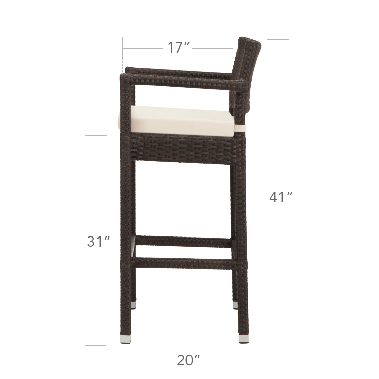 DecoScape Zen Bar Arm Chair- California Sand
