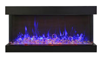 Amantii 60" Unit - 14 1/4" In Depth 3 Sided Glass Fireplace