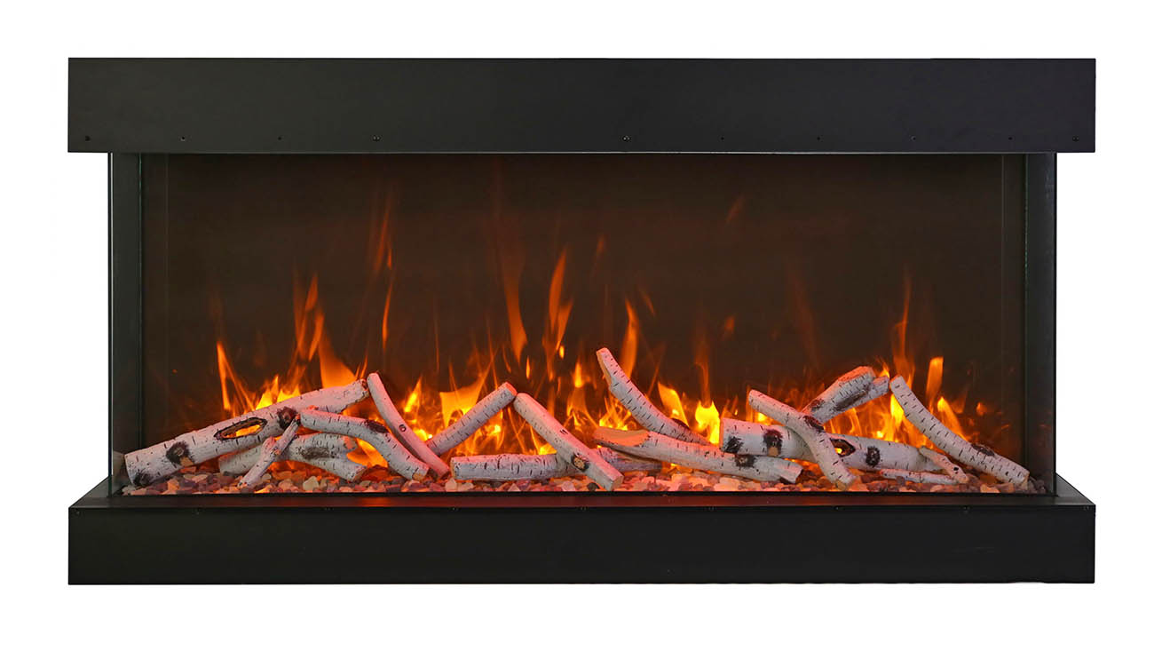 Amantii 60" Unit - 14 1/4" In Depth 3 Sided Glass Fireplace
