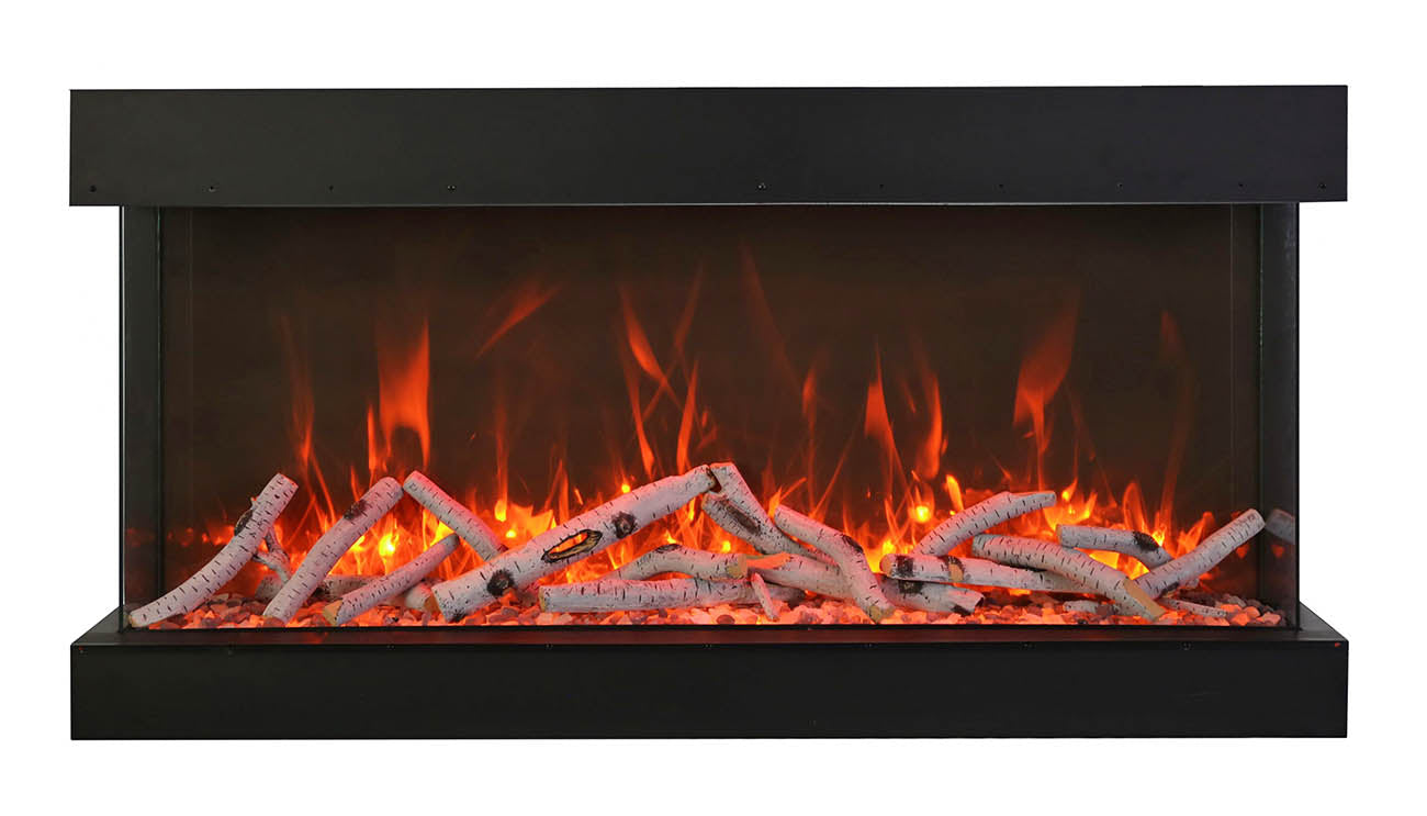 Amantii 60" Unit - 14 1/4" In Depth 3 Sided Glass Fireplace