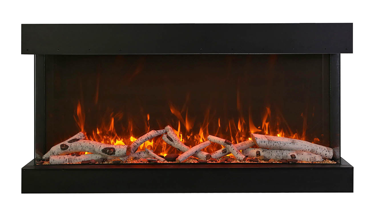 Amantii 60" Unit - 14 1/4" In Depth 3 Sided Glass Fireplace