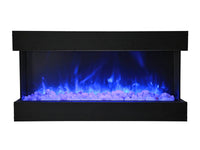 Amantii 40" 3 Sided Glass Electric Fireplace Built-in Only