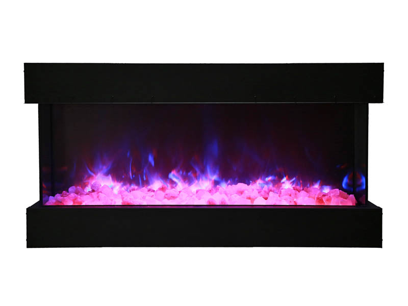 Amantii 40" 3 Sided Glass Electric Fireplace Built-in Only