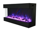 Amantii 40" 3 Sided Glass Electric Fireplace Built-in Only
