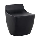 Sunpan Ledger Stool in Ash Grey Wood Look / Black / White