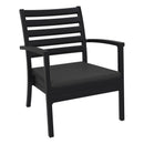 Compamia Artemis XL Club Chair Dark Gray with Sunbrella Charcoal Cushions