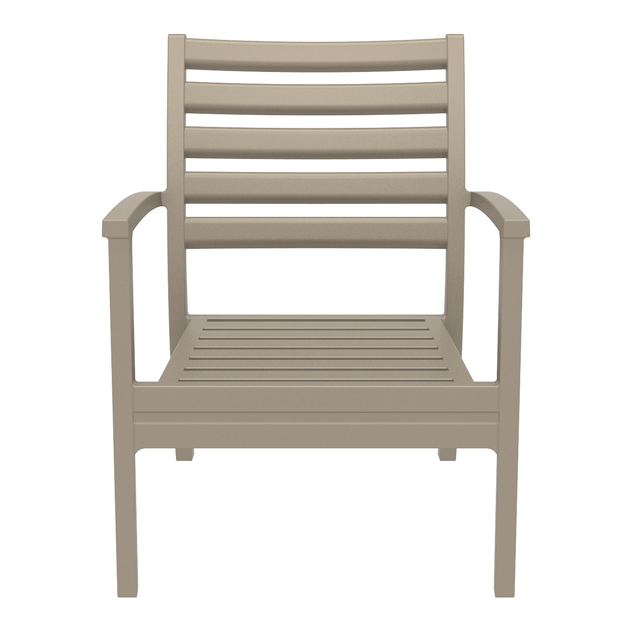 Compamia Artemis XL Club Chair in Taupe with Sunbrella Seat Cushion in Natural - Set of Two
