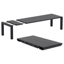Compamia Air XL Extension Dining Set 11 Piece in Black/Taupe/Dove Gray/White