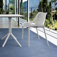 Compamia Air Bistro Set 3 Piece Black/Dark Gray/Taupe/White