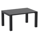 Compamia Air Extension Dining Set 5 Piece in Black/Dark Gray/Taupe/White