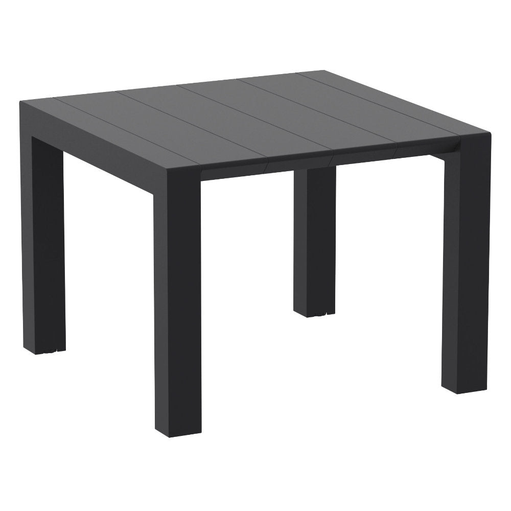 Compamia Air Extension Dining Set 5 Piece in Black/Dark Gray/Taupe/White