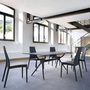 Compamia Miranda Dining Set with 6 Chairs Black/White