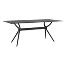 Compamia Miranda Dining Set with 6 Chairs Black/White