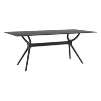 Compamia Miranda Dining Set with 6 Chairs Black/White
