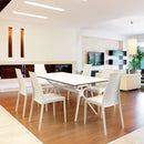 Compamia Miranda Dining Set with 6 Chairs Black/White