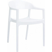 Compamia Carmen Modern Dining Chair White Seat - Set of 2