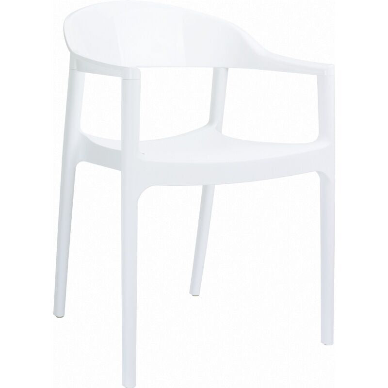 Compamia Carmen Modern Dining Chair White Seat - Set of 2