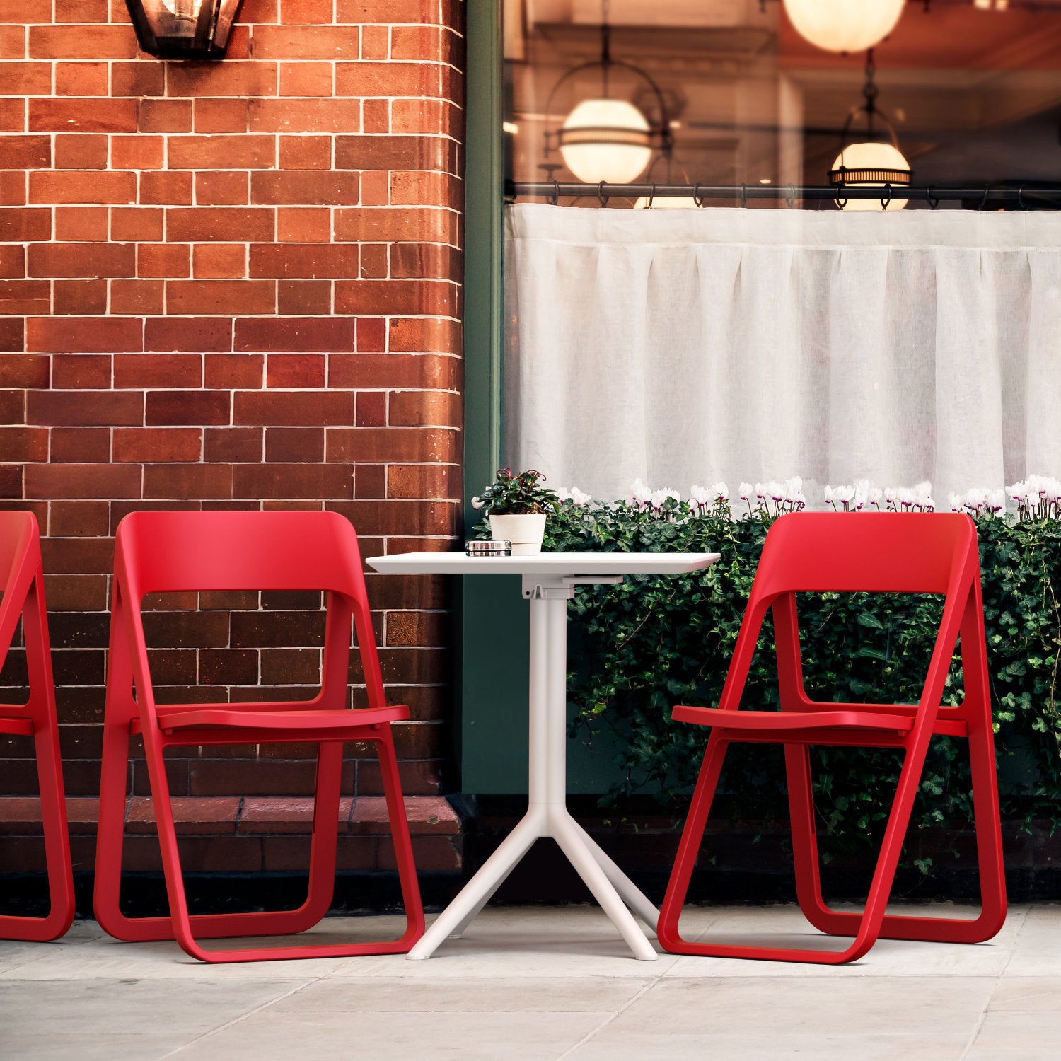Compamia Dream Folding Outdoor Chair Black/Dark Gray/Taupe/Olive Green/Red/White
