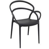 Compamia Mila Dining Arm Chair Black/White/Dark Gray/Dove Gray/Red/Yellow Set of 2