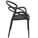 Compamia Mila Dining Arm Chair Black/White/Dark Gray/Dove Gray/Red/Yellow Set of 2