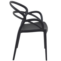 Compamia Mila Dining Arm Chair Black/White/Dark Gray/Dove Gray/Red/Yellow Set of 2